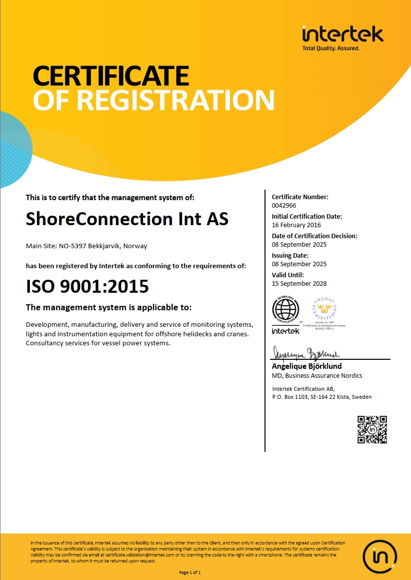 Successful Recertification of ISO 9001 and 14001 1